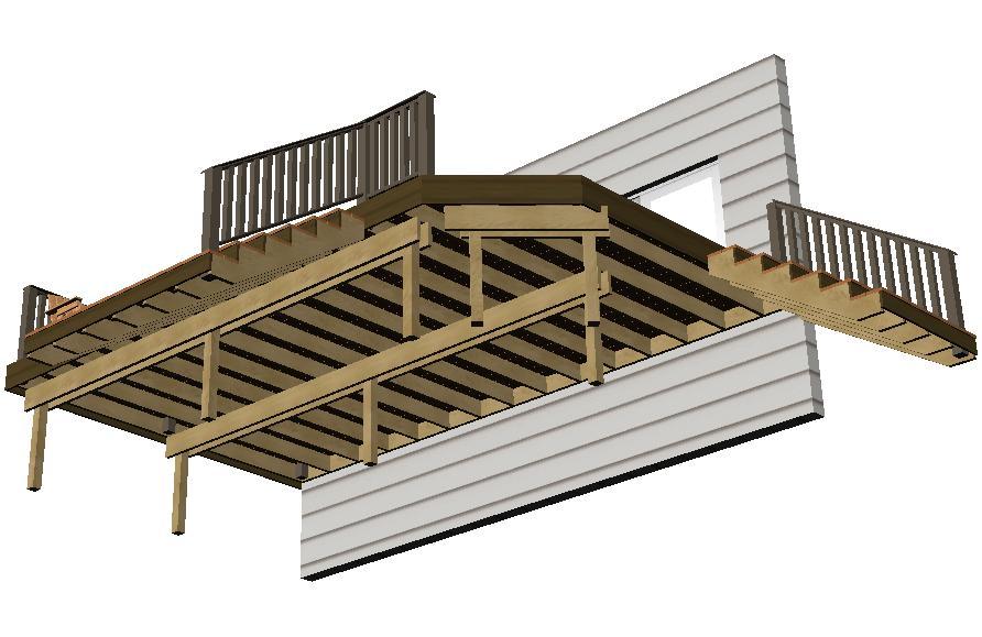 Deck layout diagram Top