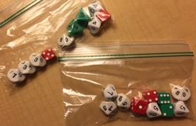 Manipulatives & Handouts Table Bags 1 Table Copy of Games 10 Half Sheets