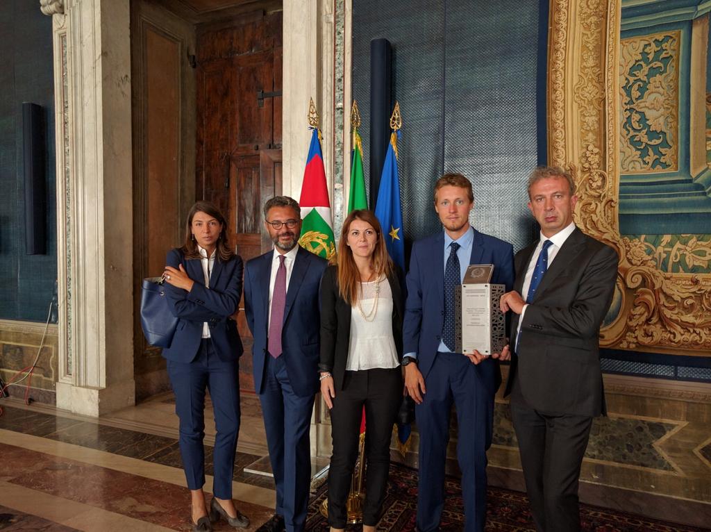 The project received the award on the 20th September 2016 in Rome in the presence of the President of the Italian Republic Sergio Mattarella, the Minister