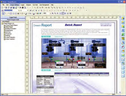 reports on demand Dream Report Web Portal: to access reports from a web browser Dream Report Studio A secure and multilingual software that enables the development of multiple reporting projects.