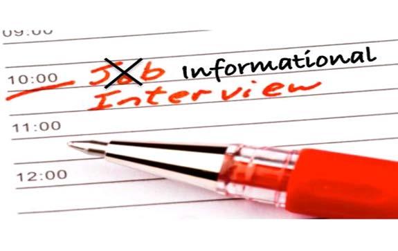 IMPORTANT! An informational interview is not a job interview!