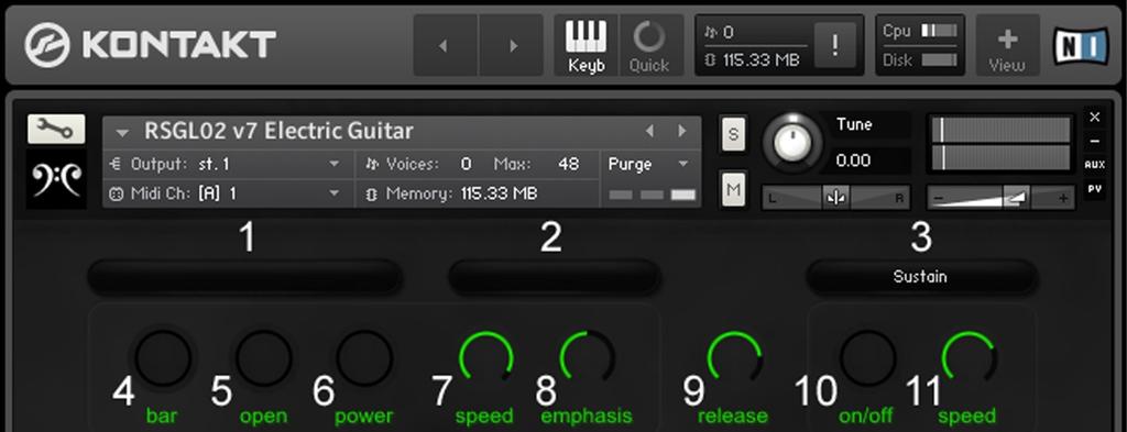 MAIN INTERFACE Note: All the MIDI note