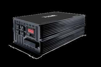 A power inverter converts the DC electricity from batteries into everyday AC power.