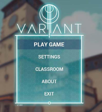 Classroom Selection Screen START MENU OPTIONS Once logged in, you will have five options available: 1.