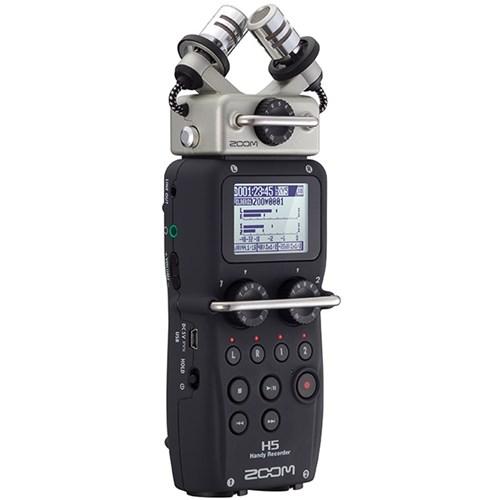 PORTABLE RECORDER AND ACCESSORY PACK This recorder allows you to capture the audio and monitor sound levels from different microphones.