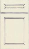 Depending on the intricacies of the door style, the amount of glaze that settles in the grooves and corners of the door will vary, adding new color, depth and