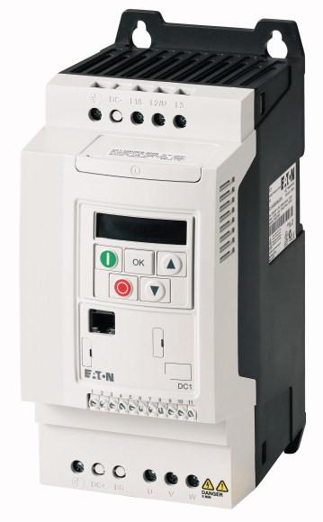 DATASHEET - DC1-12011FB-A20CE1 Technical data General Variable frequency drives; 1-/3-phase 230 V; 10.5 A; 2.2 kw; EMC filters; braking transistor Part no. DC1-12011FB-A20CE1 Catalog No.