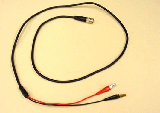 This cable is customarily used with the signal generator.