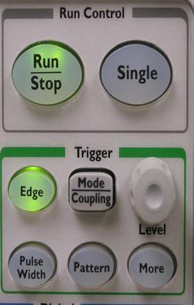 .1mV knob at top right controls the sensitivity of the Channel 1 input in volts/division, from 5V down to 1 mv.