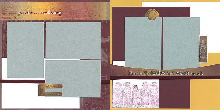 August 2009 Apothecary Page 8 of 8 Layout #13 and #14 12x12 Wine Print 12x12 Gold Plain 8.5x11 Wine Plain 8.