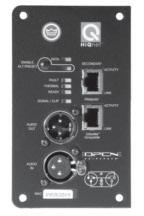 The standard DPIP input module features analog audio inputs and sophisticated onboard digital signal processing technology.