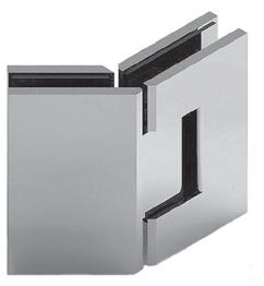HINGES ES2-135 GLASS-TO-GLASS 135 Special finishes on request; lead time applies Manufactured in brass; Dual action, opening inwards and outwards; Self closing