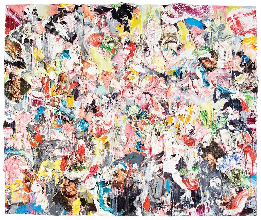 BETWEEN OPTICALITY AND MATERIALITY In their energy and (usually) their all-overness, the paintings of Martínez surely take their cues from Pollock, more than from any artist in between; but they
