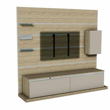 Two design options to choose between Planning your space Floor Standing Style Low level fitted cabinets mounted on a baseboard create a floor standing contemporary style.