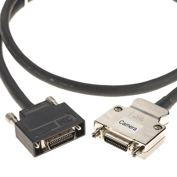 M Mini D Ribbon (MDR) Cable Assembly.050 High-Flex Digital Camera Extension Cable 26 position 1WL26-TZB-XXX-04C Flexible cable enables moving head applications.