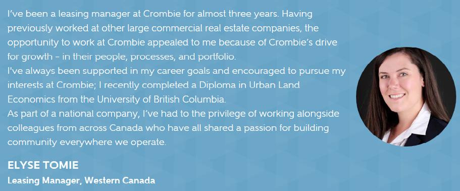 WHO IS CROMBIE? Established in 2006, Crombie REIT is one of Canada s leading real estate investment trusts.