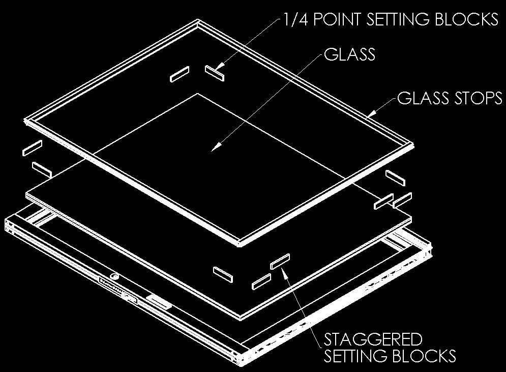 VII. Glazing Instructions Note: When glazing Fleetwood recommends the use of a hydraulic glass lifter. 1. If glazing after panel installation (Figure 11), see Section VIII Panel Installation. 2.