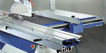 The absolute measuring system provides the correct size even after swivelling away the stop.