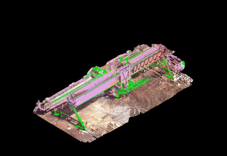 Scope and Deliverables 3D Scan of two Bucket Reclaimers Point Cloud of Scanned Area Point Cloud