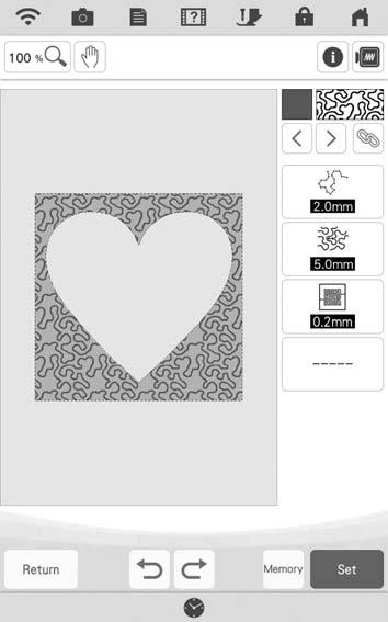 STIPPLING j Select the re you wnt to set stippling effect. l Adjust the stippling settings to crete the desired effect, nd then press.