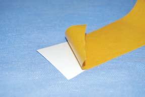 The soft PVC tape allows immediate adhesion and reliable bonding to smooth and rough surfaces.