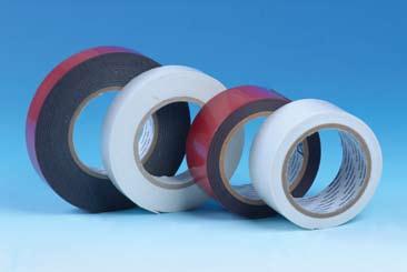 EVA FOAM D/S TAPE DE0W / DE0B / DE150W DE150B / DE0W / DE0B The DE series is solvent acrylic adhesive coated on EVA foams. It offers a wide range of thicknesses for selection, e.g. 1mm, 1.