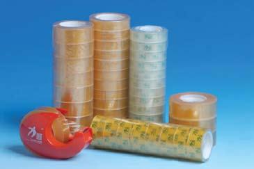 STATIONERY TAPES The tapes have good tensile strength as BOPP is the carrier.