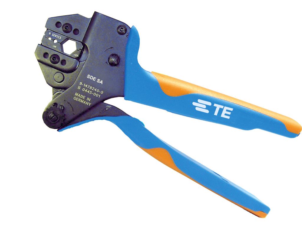 Commercial Standard Die Envelope (SDE) Manual Hands Tools FAST FACTS Ratchet control provides complete crimping