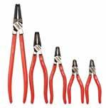 1 1 Soft vinyl grips 32693 8 Pc. Straight Retaining Ring Pliers Set Straight tips. For inserting & removing internal and external retaining rings. # 32693 Set Includes: lbs. 3.65 Internal-Shape C External-Shape A 32681 8-13mm/tip.