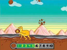 Mud Math Dino-Size Numbers Hit the falling mud balls! Use the joystick to move the dinosaur into the mudballs.