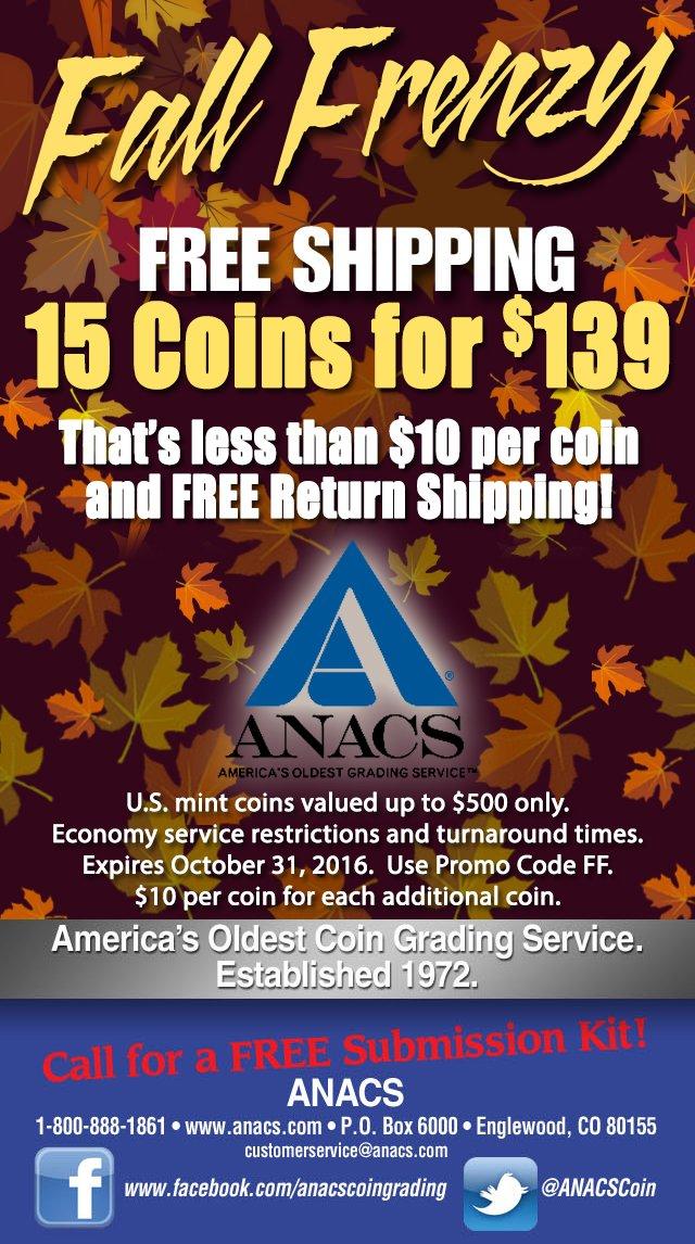 PAN enews page 10 RANDOM NOTES ABOUT THE PAN FALL COIN SHOW ANACS and SEGS will both have tables at the show. Be sure to bring in some of your best coins to be authenticated and graded.