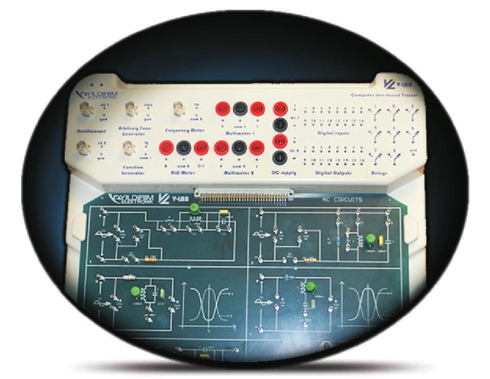 is an important tool for Vocational Education with it s built-in measurement units and signal generators that are interfaced with computer for control and measurement.