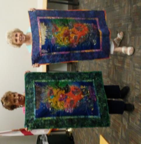 In April, we had a demonstration meeting on appliqué and a great group discussion.