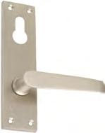 STANDARD DOOR HANDLES MAK13729 MAK05724 Manufactured to industry standards and are supplied in Light Duty Pressed Plate (Non-SABS) Heavy Duty Die Cast Zinc (SABS) or Heavy Duty Aluminum Available in