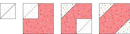 Fabric K [24174 SO] (gold scroll) Cut (2) 5½" x WOF strips. Subcut (8) 5½" x 7½" rectangles. Cut (1) 1½" x WOF strip.