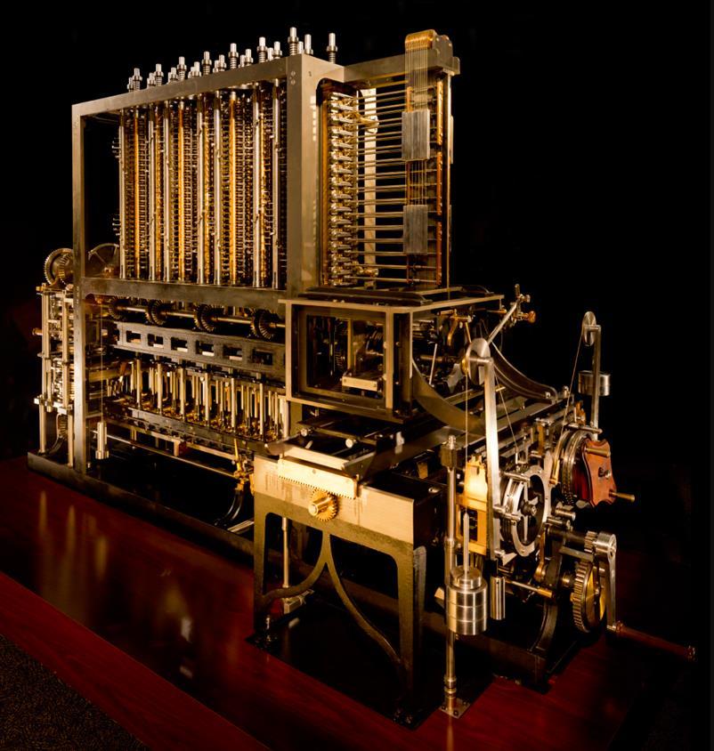 Charles Babbage Designs for Difference Engine 1822 - basic math Analytical