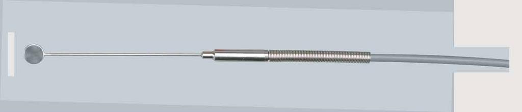 Banjo Style Thermistor Sensor ON-408-PP shown actual size. 92.7 (3 5 8 ) 10.3 ( 13 32 ) dia. x 2 ( 5 64 ) thick 32 (1 1 2 ) 17 gage extension. Strain relief spring. Shown actual size.