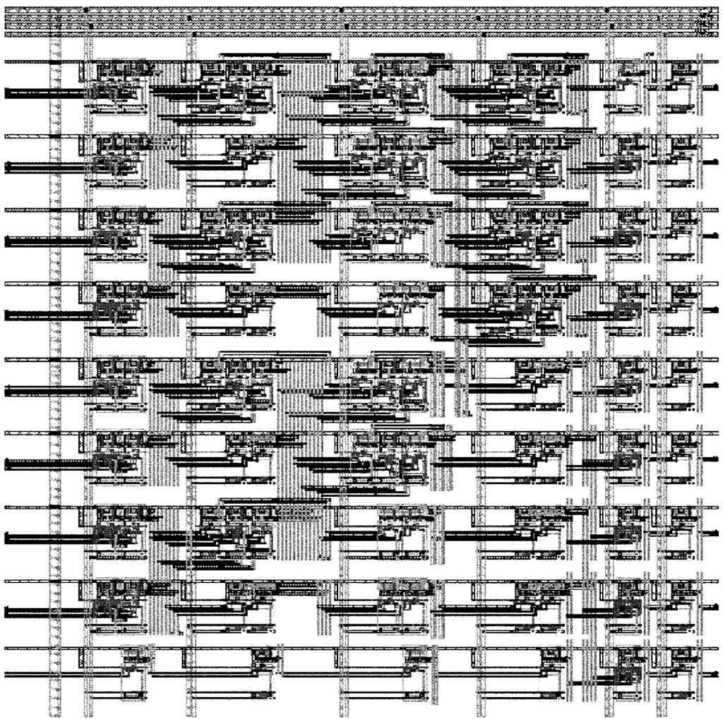 KIM AND PAPAEFTHYMIOU: TRUE SINGLE-PHASE ADIABATIC CIRCUITRY 61 Fig. 16. Full custom layout of 8-bit CLA 