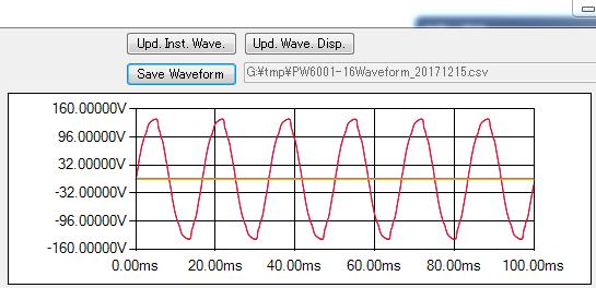 22 Saving waveform data You can save waveform data for which the display has been enabled in the CSV format.