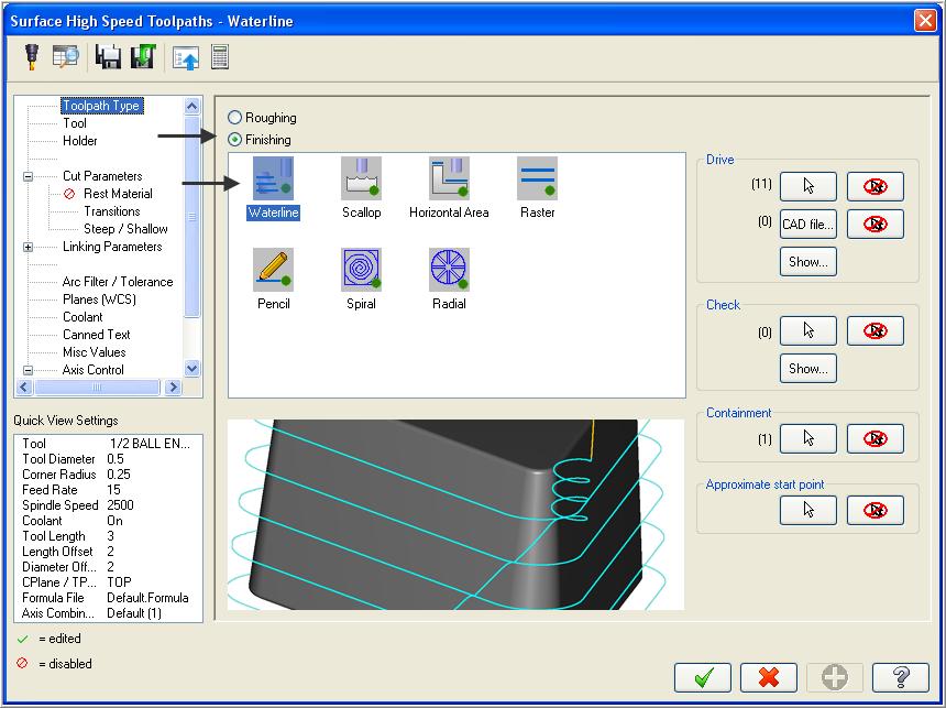 Mill-Lesson-9 12. Select the Tool selection page, then Select library tool button.