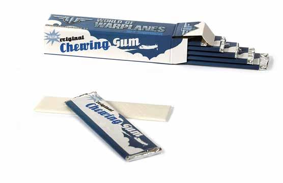 110 x 35 x 10 mm Chewing gum blister pack with