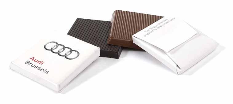 CHO-093 ENVELOP NAPOLITAIN 5 G 5 g square chocolate in a