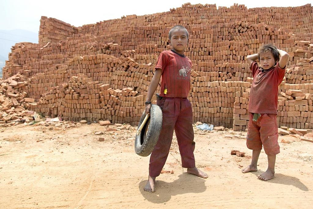 Jose Vegas, 2014, Kathmandu, Kathmandu District, Central Nepal Children of the Brick Factory Brick factories are scattered in the outskirts of the major