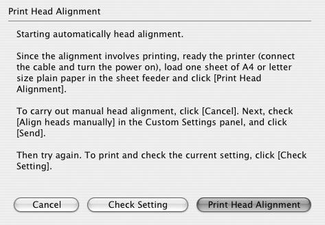 When using Mac OS X v.10.2, double-click the Print Center icon. (3) Select the name of your printer from the Name list and click Utility. When using Mac OS X v.10.2, select the name of your printer from the Name list and click Configure.
