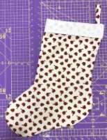 This method works well with any of the 3 Martelli Templates: the Christmas Stocking, the Elf and the Paw Print.