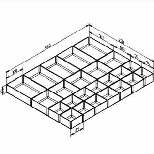 arrangement of small parts - Easy to remove and reinstall DRAWER CONTAINER SET 2 Part. N 32.