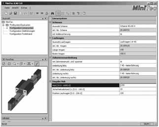 Complex production systems, too, can be arranged economically in connection with the multiple combination possibilities that the MiniTec program offers.
