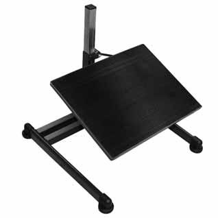 gliders - Completely assembled - Foot rest: Grooved anti skid rubber - W x D x H= 400 x 330 x