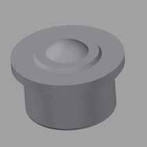 plate can be fastened at any desired location - Push onto the roller strip BALL CASTER Part. N 35.