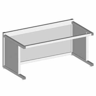 MANUAL WORKPLACE SYSTEMS BASIC TABLE RACKS CONTAINER TABLE Part. N 32.0110/0 - Basic frame, profile mat.